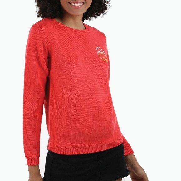 NWT 525 America poppy red crew neck sweater, XS - Picture 6 of 9